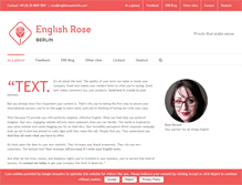 Tablet Screenshot of englishroseberlin.com